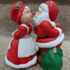 Vintage Russ Smooching Santa Salt & Pepper Shakers